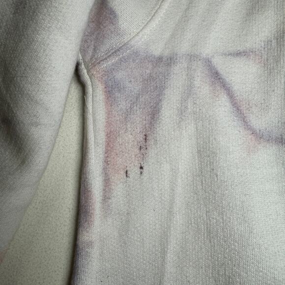 J.o&co crop hoodie sweatshirt white/pink tie-dye size G/L - Picture 7 of 7